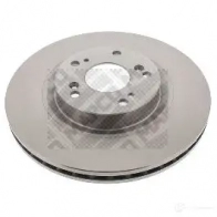 Тормозной диск MAPCO 4043605448958 Honda CR-V 2 (RD) Кроссовер 2.2 CTDi (RD9) 140 л.с. 2005 – 2006 25208 ZF FKZ