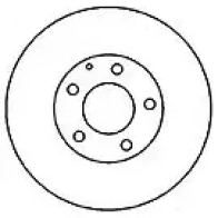 Тормозной диск MAPCO X 1L0AX 25534 4043605033055 Mazda MPV (LW) 2 Минивэн 2.0 DI 136 л.с. 2002 – 2006