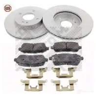 Комплект тормозных колодок и дисков MAPCO 47663HPS U 9GW360 1424978343 4043605632289