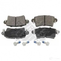 Тормозные колодки дисковые, комплект MAPCO 4043605407047 6760 F18ZS P Renault Master (FD) 2 Фургон 3.0 dCi 140 (HD0S. FD0S. HD1S) 136 л.с. 2003 – 2025
