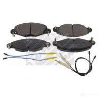Тормозные колодки дисковые, комплект MAPCO Citroen C5 1 (DC, PF3) Хэтчбек 3.0 V6 (DCxFxC. DCxFxF) 207 л.с. 2001 – 2004 18140 6 23273-18,00 6566