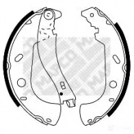Тормозные колодки MAPCO 4043605434876 8031 SWNE Z8 Fiat Marea (185) 1 Универсал 1.9 JTD 110 (185BxT1A) 110 л.с. 2000 – 2002