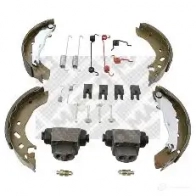 Тормозные колодки MAPCO 9740 Ford Fiesta 4 (DX, JA, JB) Хэтчбек 1.3 i 60 л.с. 1995 – 2002 Q 3Z6B 4043605763679