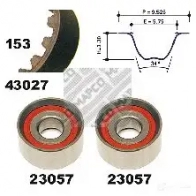 Комплект ремня ГРМ MAPCO Fiat Ducato (230) 1 Фургон 2.5 TDI 4x4 116 л.с. 1998 – 2002 23027 4043605582706 G4I8 3