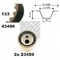 Комплект ремня ГРМ MAPCO 4043605031471 O575 GK7 1301740 23406