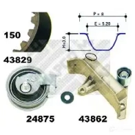 Комплект ремня ГРМ MAPCO 23913 4043605450944 8 HTZSE Audi A3 (8L1) 1 Хэтчбек 1.8 T 150 л.с. 1996 – 2003