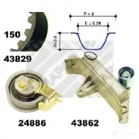 Комплект ремня ГРМ MAPCO 4043605450883 23830 GB JAL1B 1302065