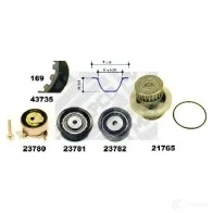 Комплект ремня ГРМ с помпой MAPCO 2VE2EH 6 Opel Corsa (B) 2 1993 – 2000 41735/2 4043605450487