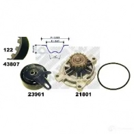 Комплект ремня ГРМ с помпой MAPCO Volkswagen LT (2DB, 2DE, 2DK) 2 Автобус 2.5 SDI 75 л.с. 1996 – 2006 K GGAI 4043605450562 41839