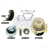 Комплект ремня ГРМ с помпой MAPCO 41901 Audi A4 (B6) 2 Седан 1.8 T Quattro 150 л.с. 2000 – 2002 4043605450685 9 323D