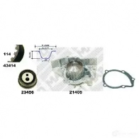 Комплект ремня ГРМ с помпой MAPCO Peugeot 405 2 (4E, 4B) 1992 – 1999 41416 4043605450777 X NR52