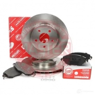 Тормозные диски и колодки, комплект MASTER-SPORT 1437643022 202401610 T7 2GMY4 - Изображение 2