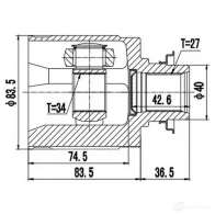 Внутренний шрус ZIKMAR z88918r V6SI3 98 1425581637