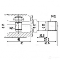 Внутренний шрус ZIKMAR R CAJS 1425581591 z87908r