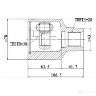Внутренний шрус ZIKMAR z87776r V9J NZEE 1425582321