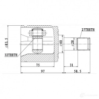 Внутренний шрус ZIKMAR 1425581602 QR GG2 z87903r