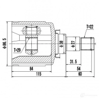 Внутренний шрус ZIKMAR K1W F0 1425581519 z87861r
