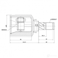 Внутренний шрус ZIKMAR 8TDO IQ 1440232479 z87728r