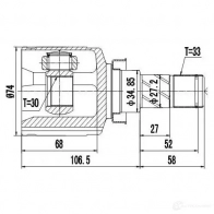 Внутренний шрус ZIKMAR z87701r 8 GAZH 1425582816