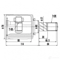 Внутренний шрус ZIKMAR 1425583009 z87609r U6LG 4