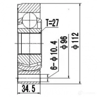 Внутренний шрус ZIKMAR z87501r 9O7V 8 1425583722