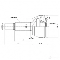 Наружный шрус ZIKMAR 74G6O B 1425582241 z87260r