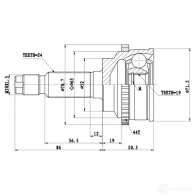 Наружный шрус ZIKMAR z87250r 5T RNYU 1425582233