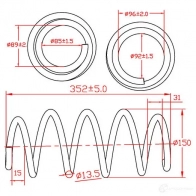 Пружина подвески передняя ZIKMAR z48011r 1440238160 QI SWV