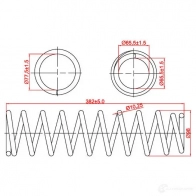 Пружина подвески, задняя ZIKMAR MYO6Q7 T z48076r 1440238338