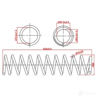 Пружина подвески, задняя ZIKMAR z48058r BVZ ANT0 1440238349 - Изображение 2