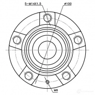 Ступица колеса ZIKMAR NVKQX A 1440239444 z89698r - Изображение 2
