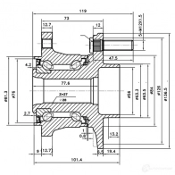 Ступица колеса ZIKMAR 86YL O33 1440239446 z89695r - Изображение 3