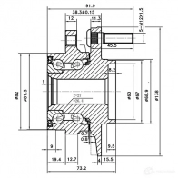 Ступица колеса ZIKMAR z89693r P8ZA0 R 1440239448 - Изображение 3