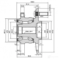 Ступица колеса ZIKMAR z89692r 1440239449 B EOLQ - Изображение 3