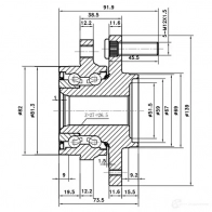 Ступица колеса ZIKMAR 1425581971 7334 ML z89682r - Изображение 3