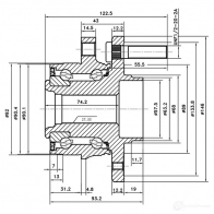 Ступица колеса ZIKMAR 2SJ8 IU 1425581160 z89663r - Изображение 3