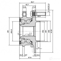 Ступица колеса ZIKMAR 1425582194 z89635r KWXYX 9H - Изображение 3