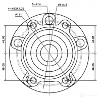 Ступица колеса ZIKMAR 1425582194 z89635r KWXYX 9H - Изображение 4
