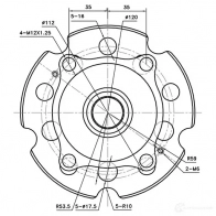 Ступица колеса ZIKMAR 1425581580 XT43 O z89628r - Изображение 4
