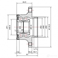 Ступица колеса ZIKMAR 1440239468 z89530r 2P 2I1PL - Изображение 3
