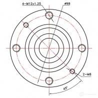 Ступица колеса ZIKMAR 1440239468 z89530r 2P 2I1PL - Изображение 4