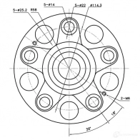 Ступица колеса ZIKMAR 1425581653 UFD7 RRZ z89586r - Изображение 3