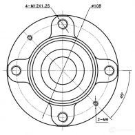 Ступица колеса ZIKMAR 3F40 A z89562r 1440239476 - Изображение 4