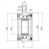 Ступица колеса ZIKMAR DAHRN H 1425583721 z89442r - Изображение 3