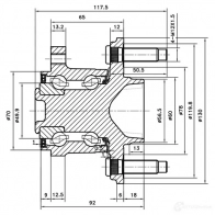 Ступица колеса ZIKMAR PUA F2 1425581443 z89438r - Изображение 4