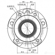 Ступица колеса ZIKMAR 1440239512 GSCV UT z89387r - Изображение 4