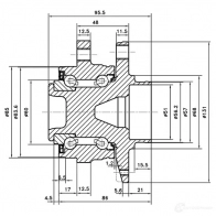 Ступица колеса ZIKMAR z89375r T4KX X 1425583927 - Изображение 3