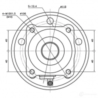 Ступица колеса ZIKMAR z89373r 1425581285 N1 TEXQY - Изображение 4