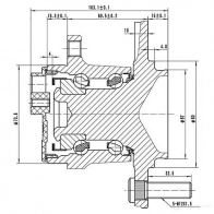 Ступица колеса ZIKMAR PQIP84 6 z89357r 1425582712 - Изображение 3