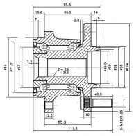 Ступица колеса ZIKMAR QBR1IR I 1425583373 z89351r - Изображение 3